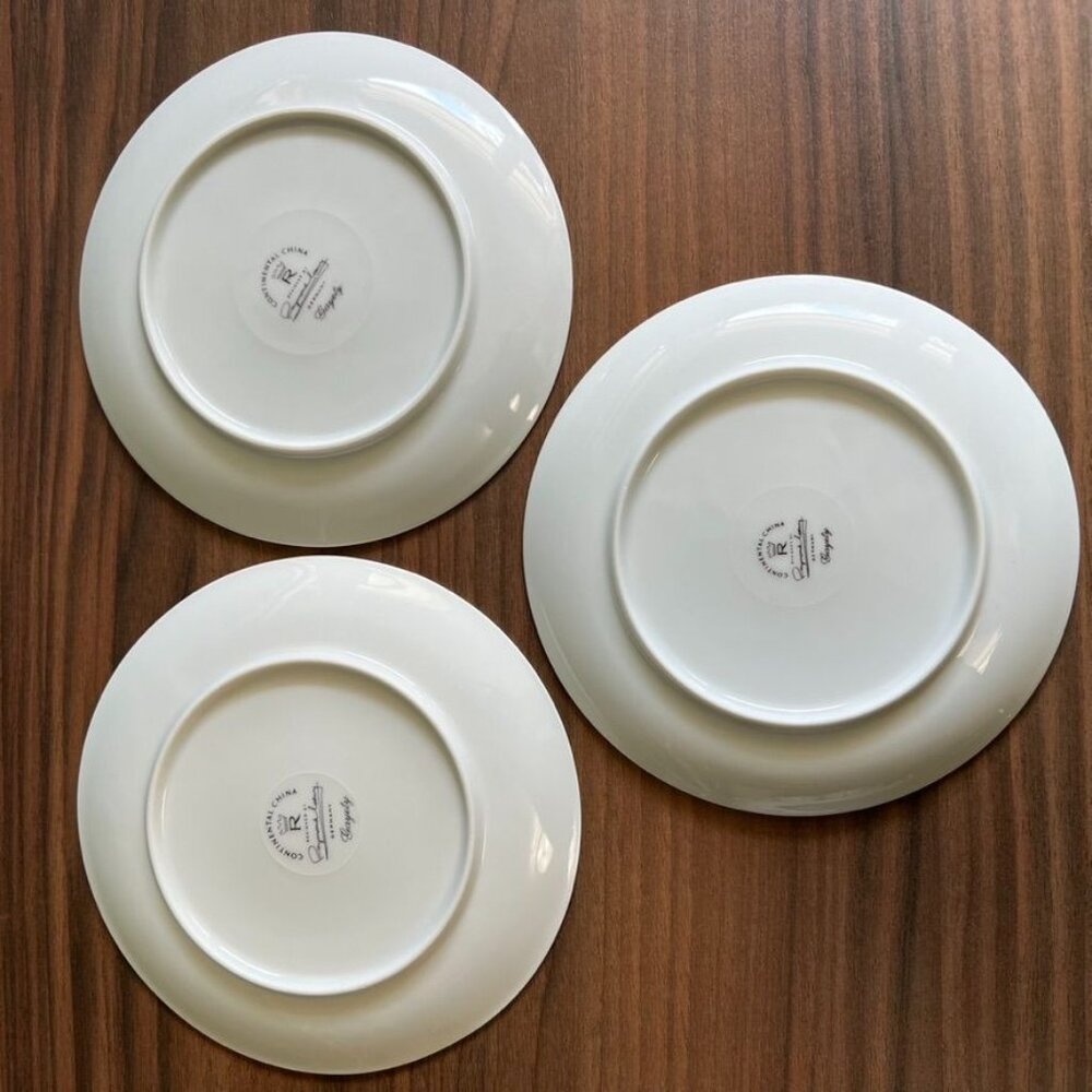 3 Gayety Rosenthal Continental China 6-1/4" Dessert Plates Raymond Lowey Germany - Picture 3 of 7